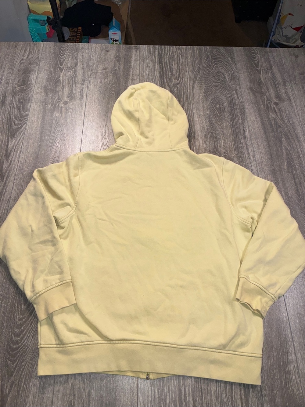 Lacoste Pale Yellow Full-Zip Hoodie with Crocodile Logo Womens XL - Picture 12 of 15
